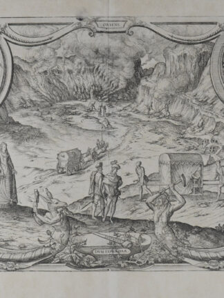 -POZZUOLI - SOLFATARA. Mirabilium Sulphureorum Motium Apud Puteolos campos. Ansicht der Phlegräischen Felder.