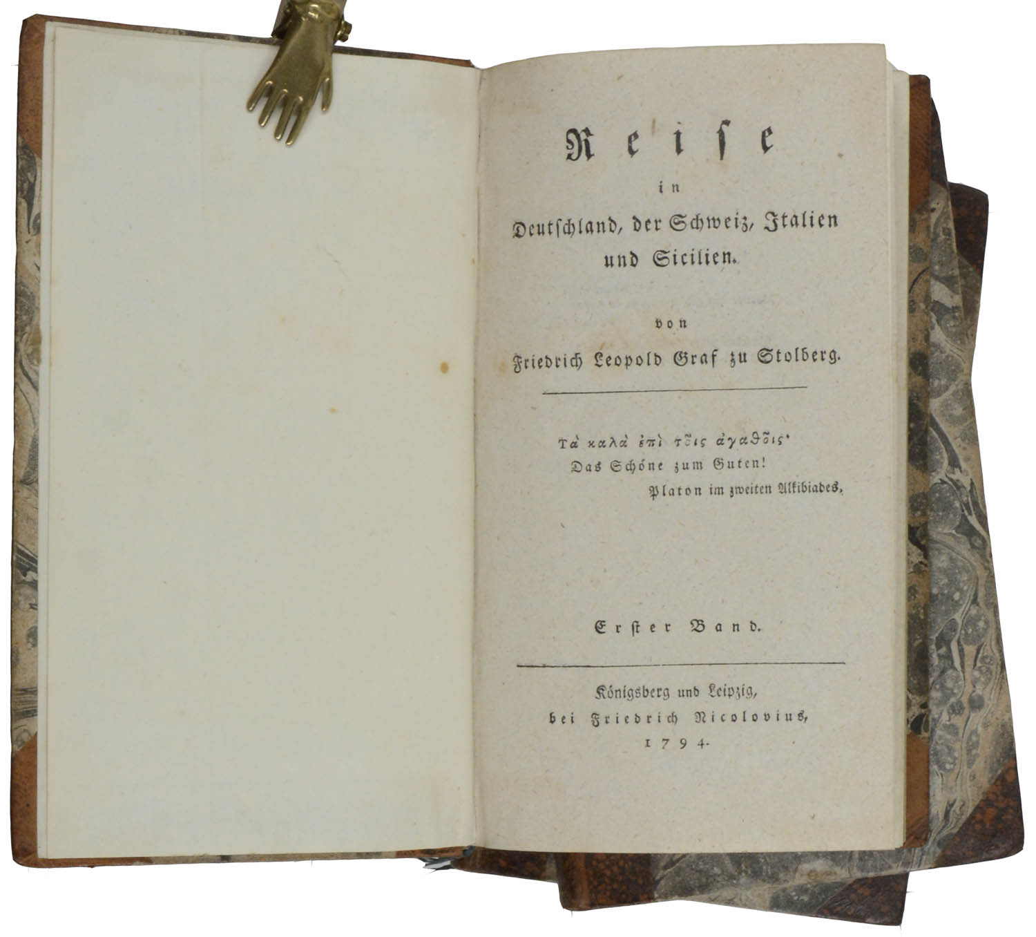 Friedrich Leopold Graf zu. -Reise in Deutschland