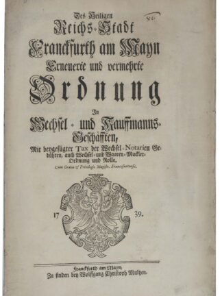 -Des Heiligen Reichs Stadt Franckfurth am Mayn