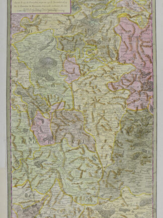 -ELSASS-LOTHRINGEN/FRANCHE-COMTÉ - "Carte d'une Partie de la Lorraine