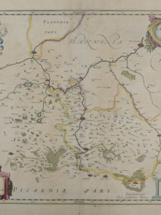 -NORDFRANKREICH - "Archiepiscopatus Cameracensis Archevesché de Cambray." Cambrai im Mittelpunkt dieser Karte