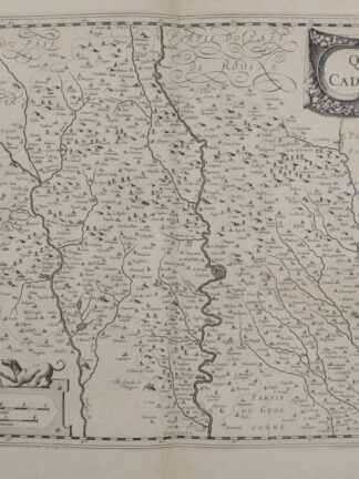 -SÜDWESTFRANKREICH/OKZITANIEN - "Quercy - Cadurcium." Mit der Stadt Cahors in der Mitte der Karte.