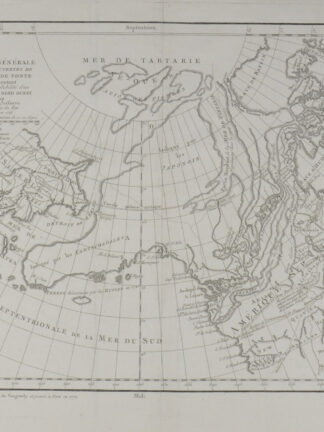 -ARKTIS. - "Carte Generale des Decouvertes de L'Amiral de Fonte Representant la Grande Probabilite d'un Passage au Nord Ouest."
