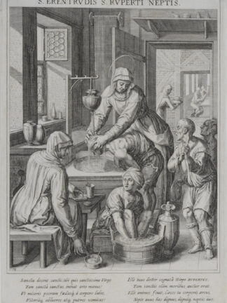 -S. Erentrudis S. Ruperti Neptis. Darstellung der Heiligen Ehrentraut von Salzburg.