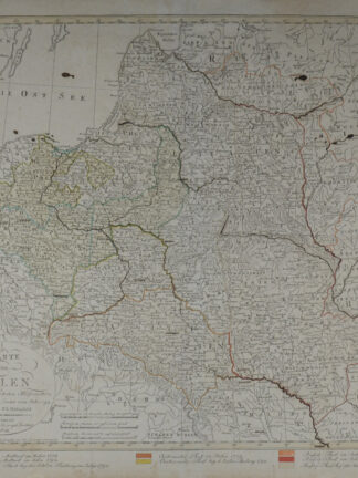 -Charte von Polen. Nach den bewährtesten Hülfsmitteln und dem Theilungs-Tractat vom Jahr 1795 entworfen von F. L. Güssefeld.