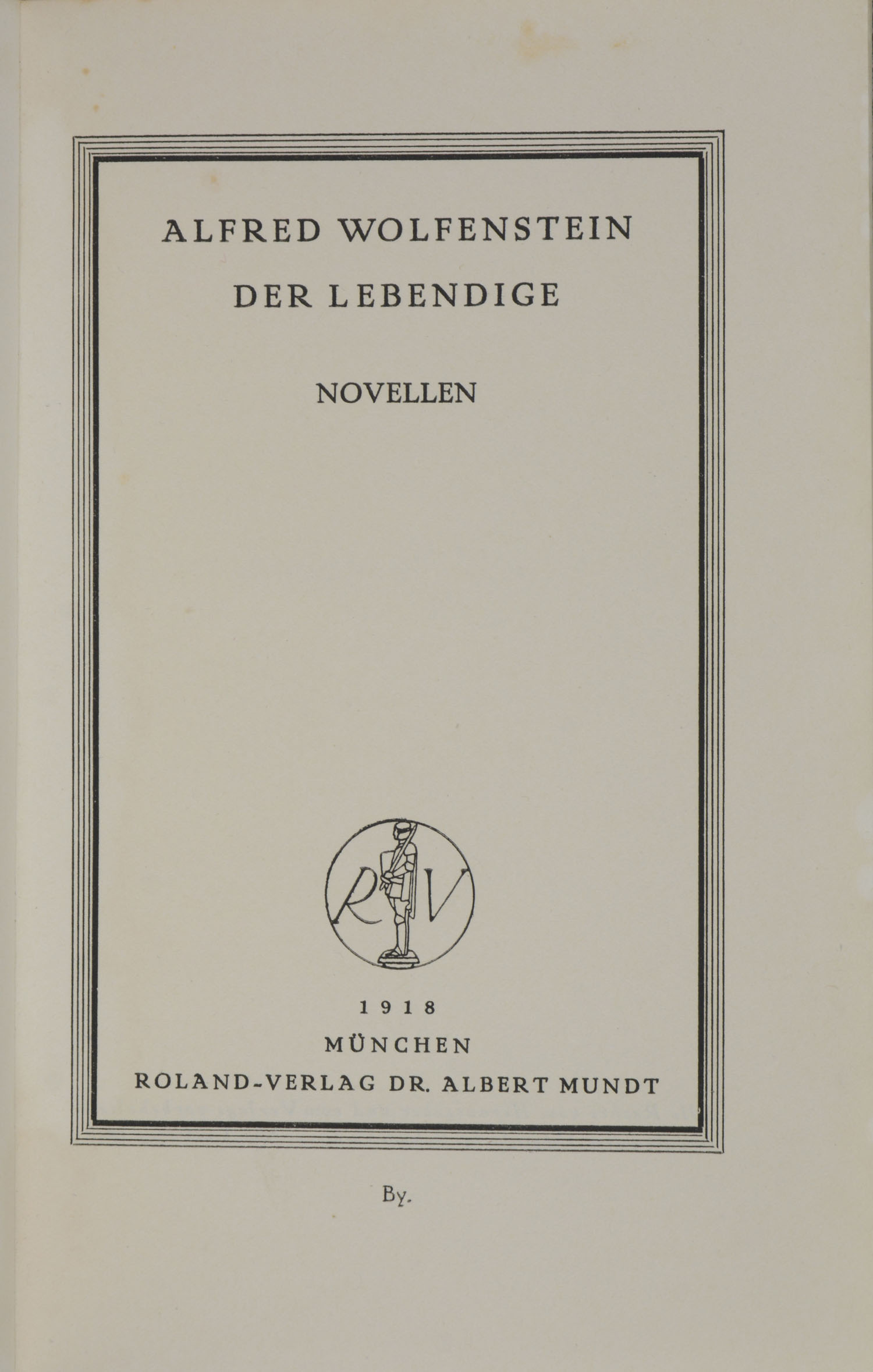 Alfred. -Der Lebendige.