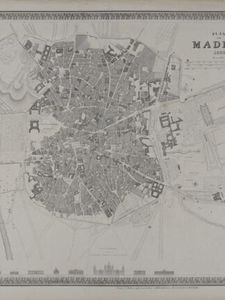 -MADRID - Plan von Madrid 1844.