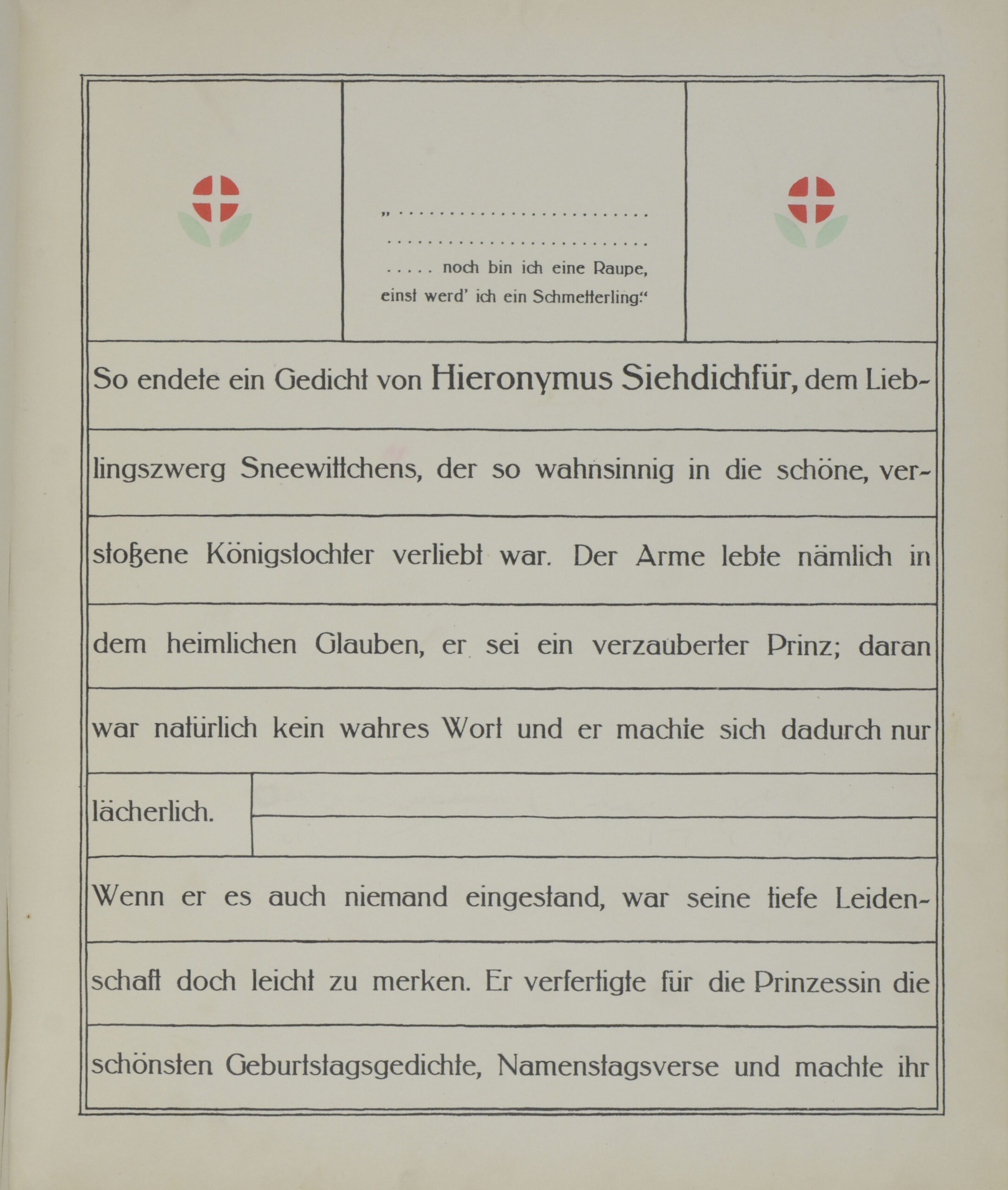 LÖFFLER, Bertold. Die sieben Zwerge Sneewittchens. <br />Text und Bilder. – Bild 4
