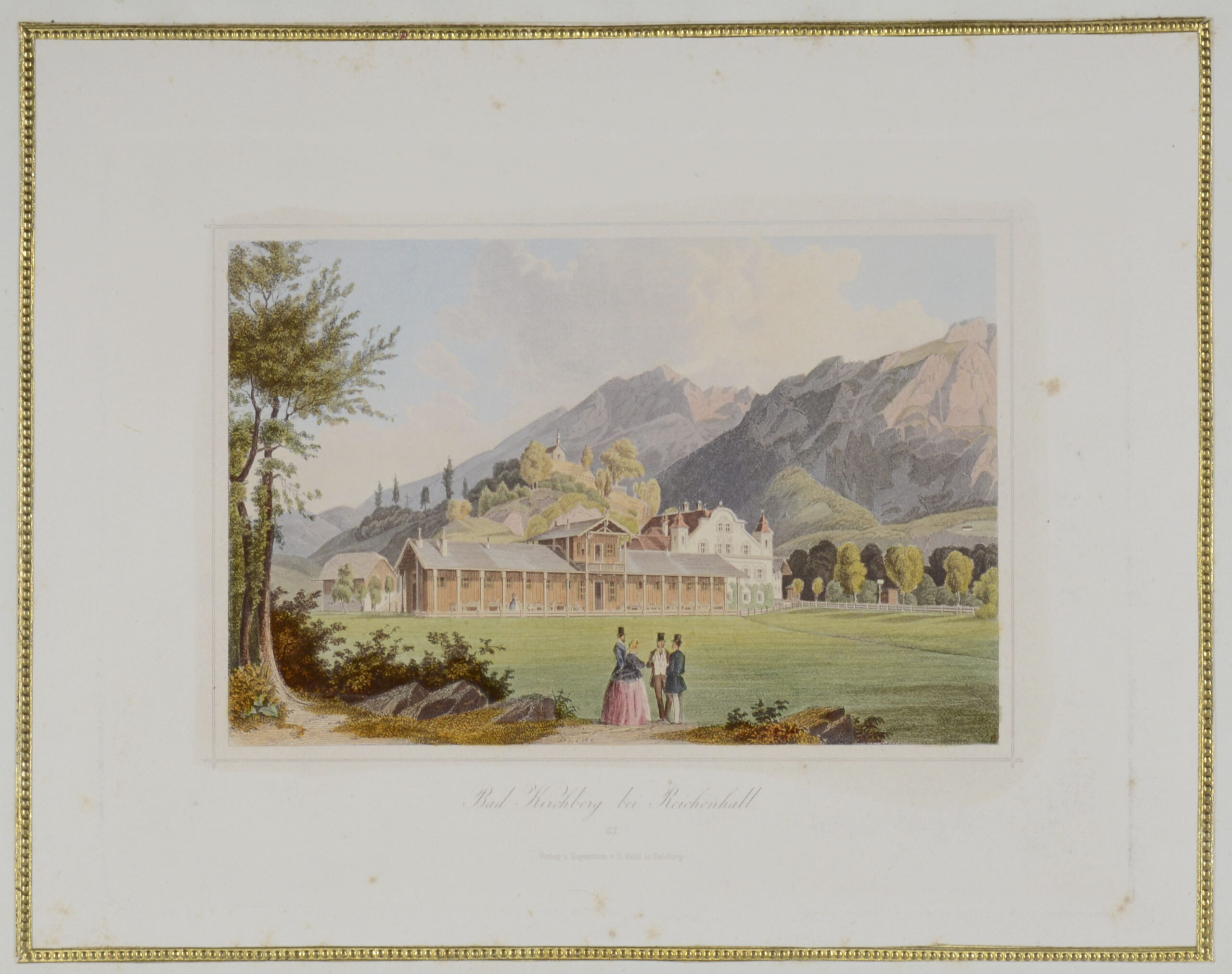 -Album mit altkolorierten Ansichten von Salzburg und Umgebung.