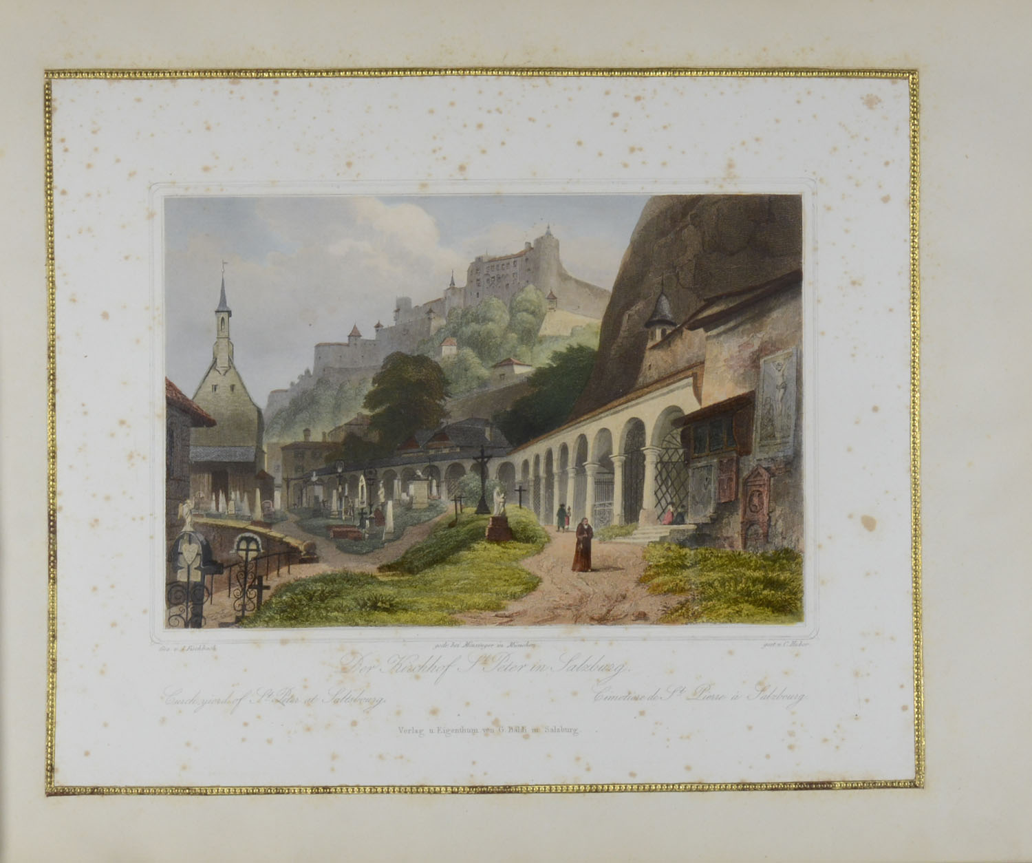 Album mit altkolorierten Ansichten von Salzburg und Umgebung. – Bild 6