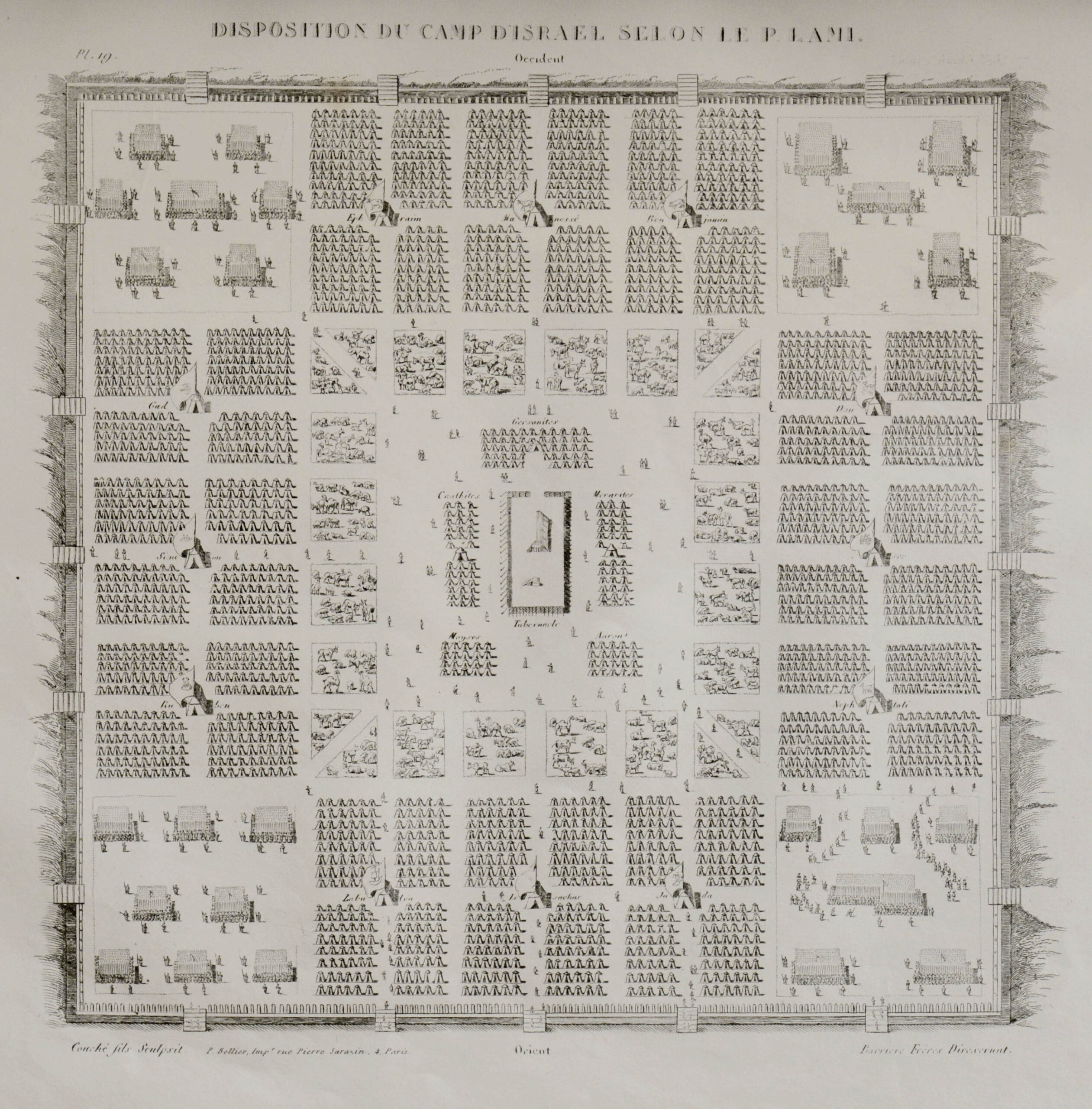 BLANCHARD, Théophile et BARRERE Frères. Atlas géographique et iconographique du cours complet d'écriture sainte. – Bild 4